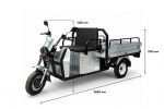 Грузовой трицикл Draxter ТЭГ 500 1кВт оцинкованный