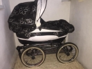 Коляска Verona Classic Alu (черно-белая) Nana