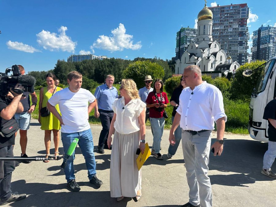 Очередной этап благоустройства парка «Оккервиль» близится к завершению